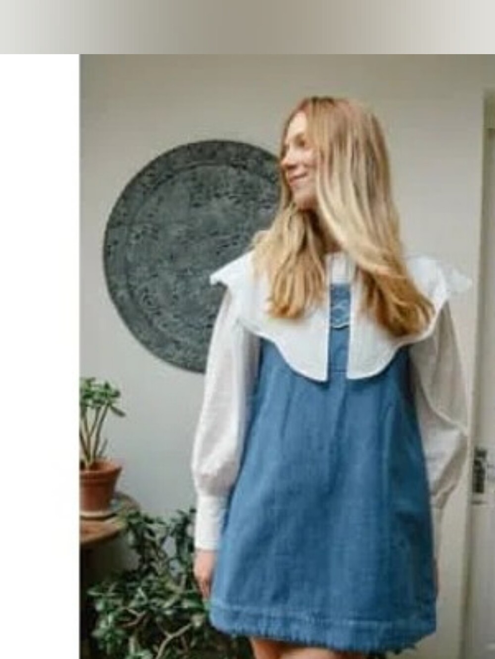 Damson Madder Nancy Denim Pinafore Mini Dress EU Size 8/ US Size 4 - Picture 4 of 11
